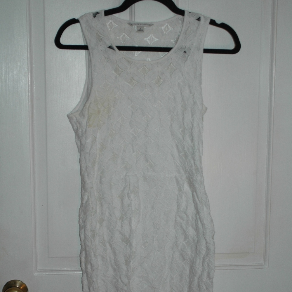 White Banana Republic dress